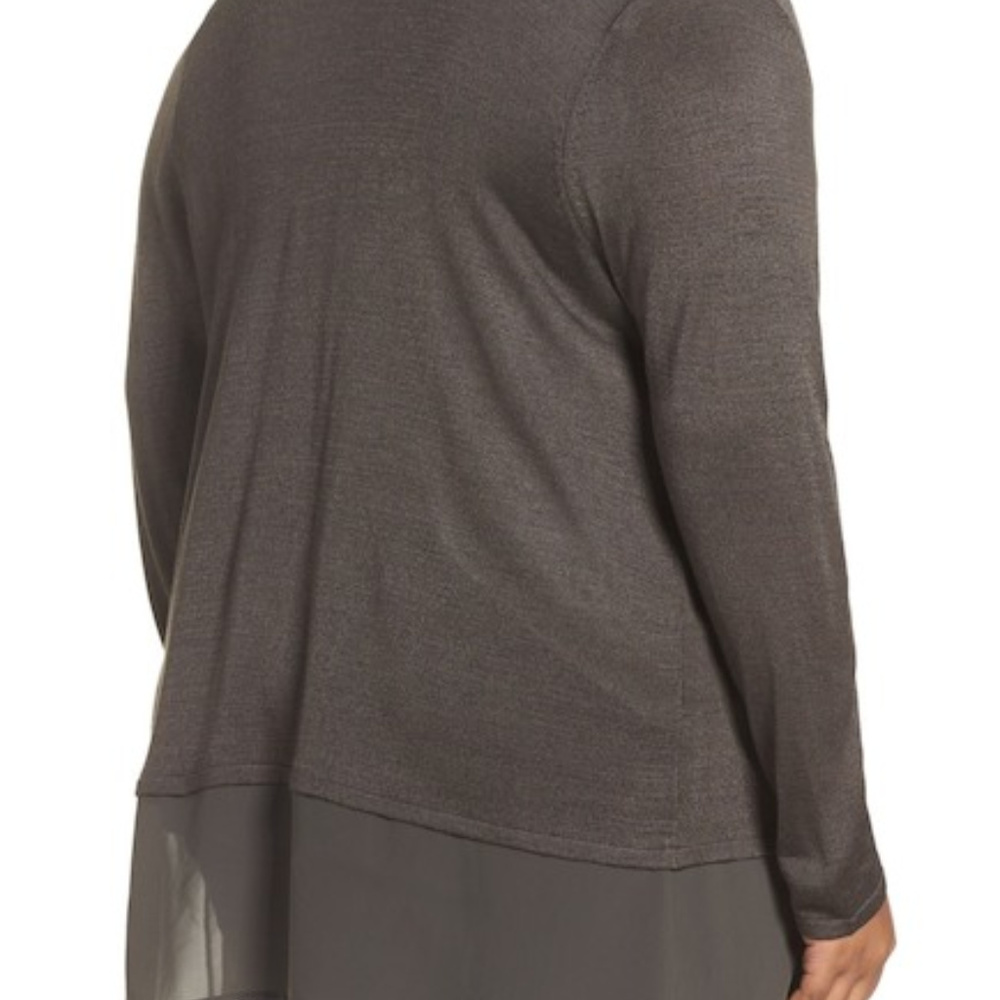 Sale!! NIC + ZOE CHIFFON BACK CARDIGAN NEW